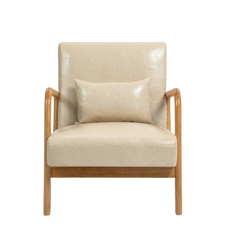 Upholstered Armchair Leisure Chair Accent Chairs Set of 2 with Pillow