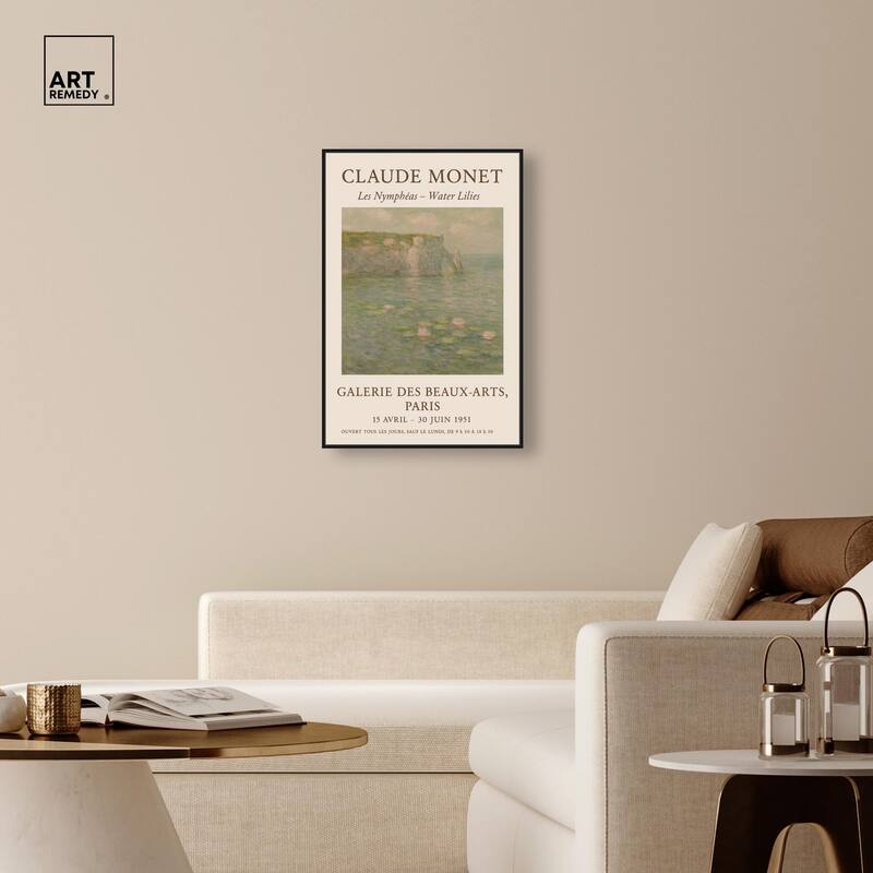 Water Lilies Canvas Vintage Art by Art Remedy