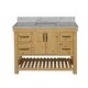 preview thumbnail 13 of 14, KitchenBathCollection Birmingham 48" Bathroom Vanity with Carrara Marble Top