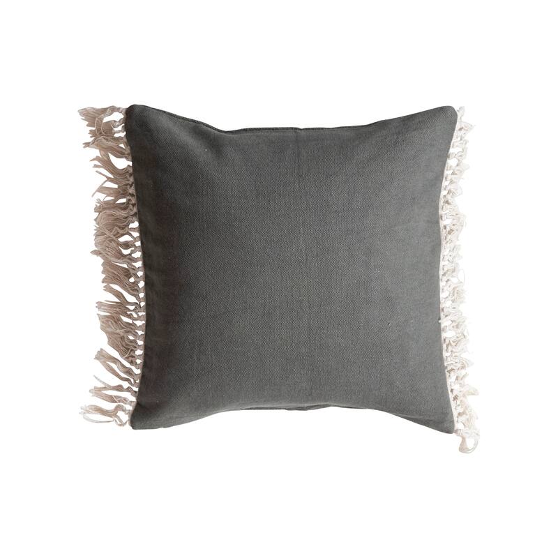 Soft Cotton Pillow with Fringe