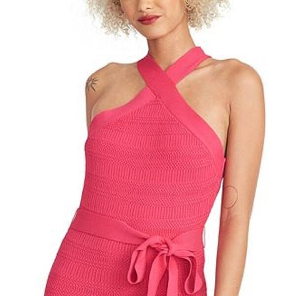 Rachel Roy Women's Solid Textured Knit Midi Halter Dress Pink Size Xx-Large - Bed Bath & Beyond - 40567335 Rachel Roy Women's Solid Textured Knit Midi Halter Dress Pink Size Xx-Large - Bed Bath & Beyond - 40567335