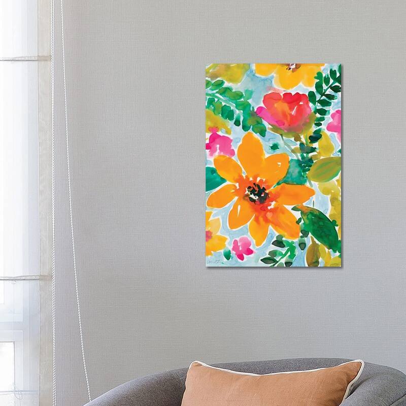 iCanvas "Bright and Cheery Blooms" by Lanie Loreth Canvas Print - 26x18x1.5