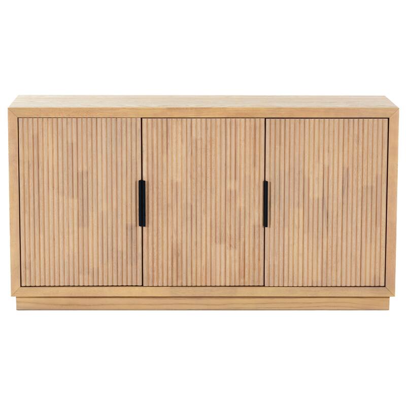 SAFAVIEH Couture Shelbie 3-Door Reeded Sideboard - 60"W x 18"D x 32"H