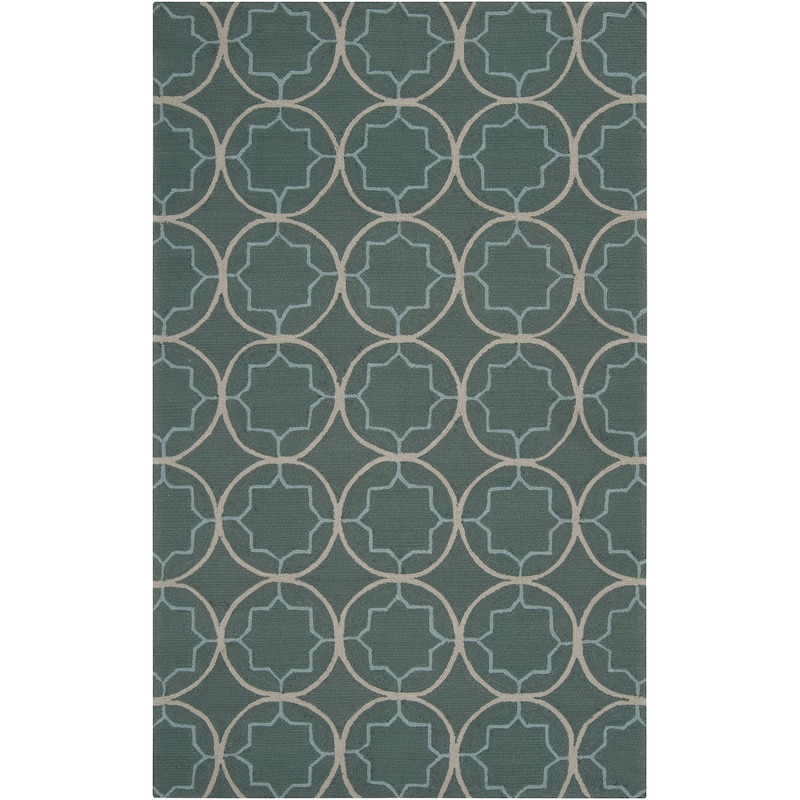 Hand-hooked Dolly Contemporary Geometric Indoor/ Outdoor Area Rug