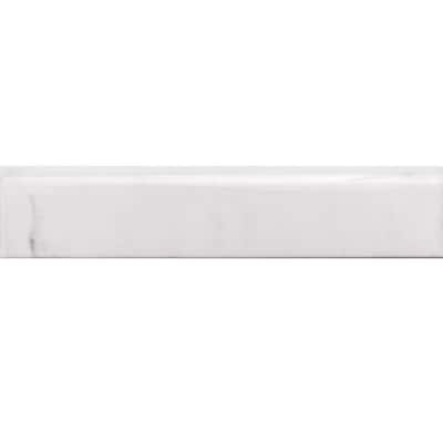 Providence 2x10 White Glossy Ceramic Bullnose Tile Trim