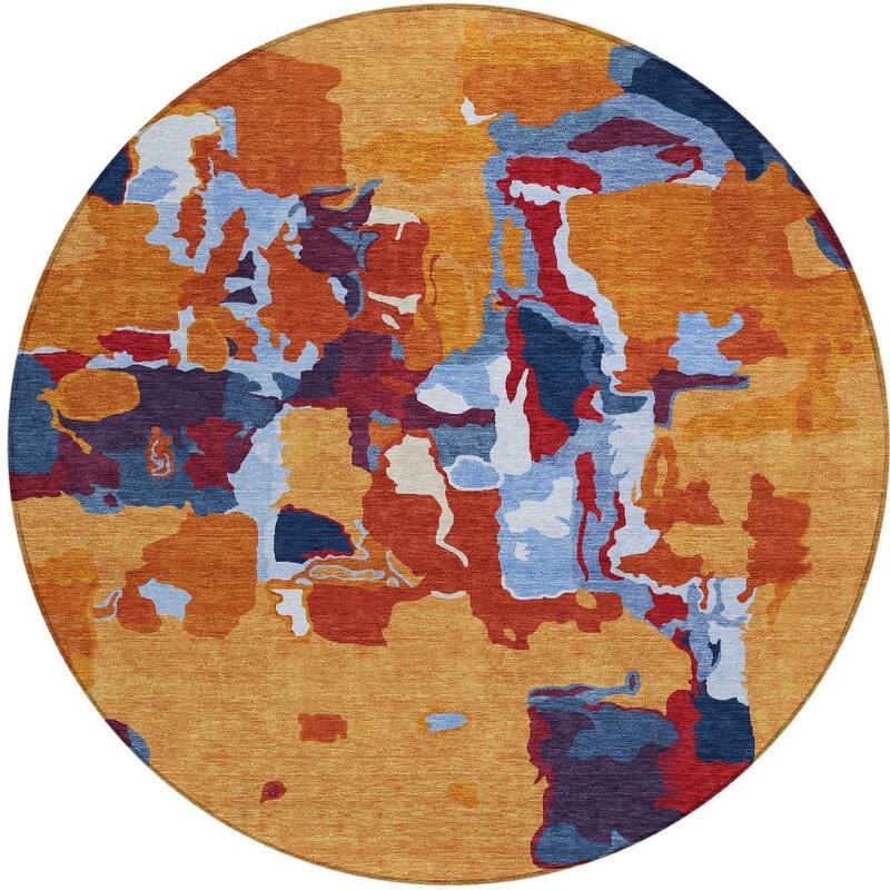 HomeRoots Abstract Transitional Rectangle Outdoor Rug
