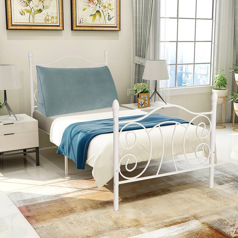Bed Rest Reading TV Watching Wedge Pillow Bolster Daybed Headboard Cushion