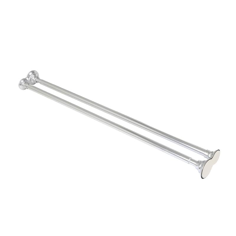 Utopia Alley Adjustable 72-Inch Double Shower Curtain Tension Rods - Rust-Proof Aluminum with Rubber End Cap