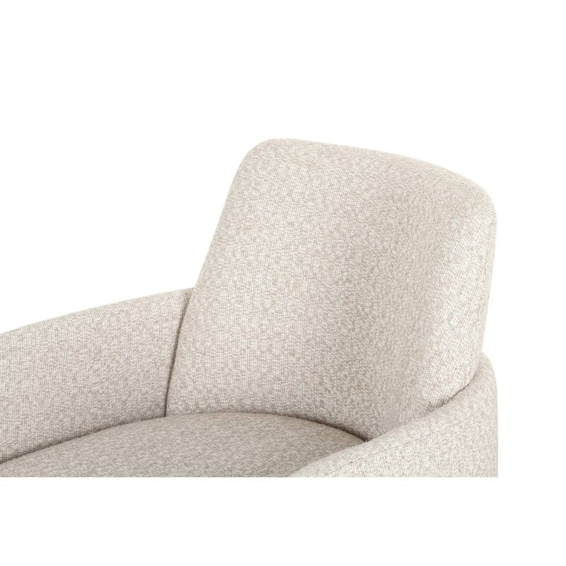 Modrest Cando Modern Beige Fabric Dining Chair