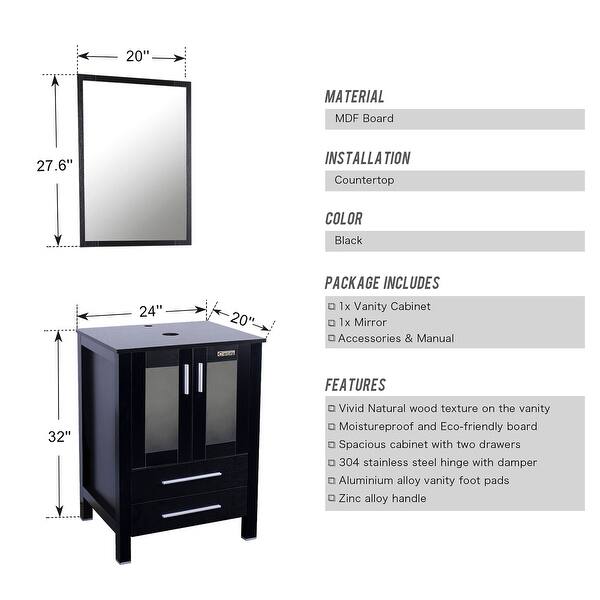 Shop Bathroom Vanity With Mirror And Drawers Overstock 32018915