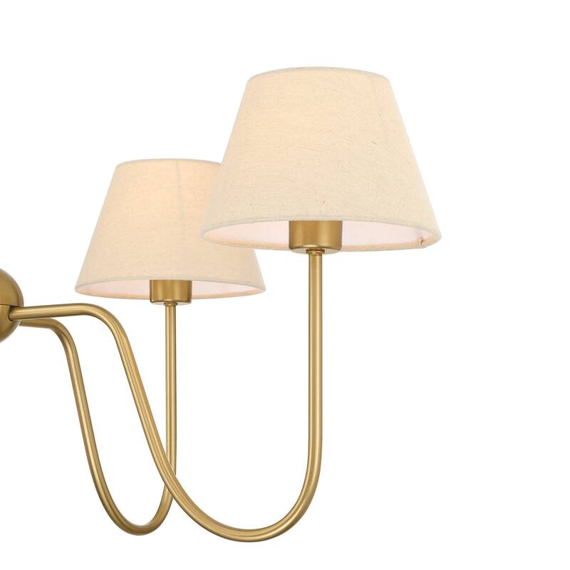 Acroma 4 - Light Dimmable Traditional Fabric Chandelier