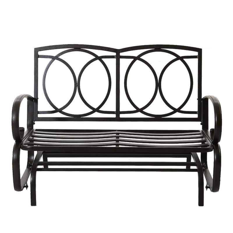 Kozyard Cozy Two Rocking Love Seats Glider Swing Bench/Rocker