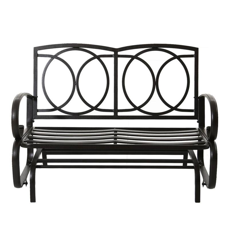 Kozyard Cozy Two Rocking Love Seats Glider Swing Bench/Rocker