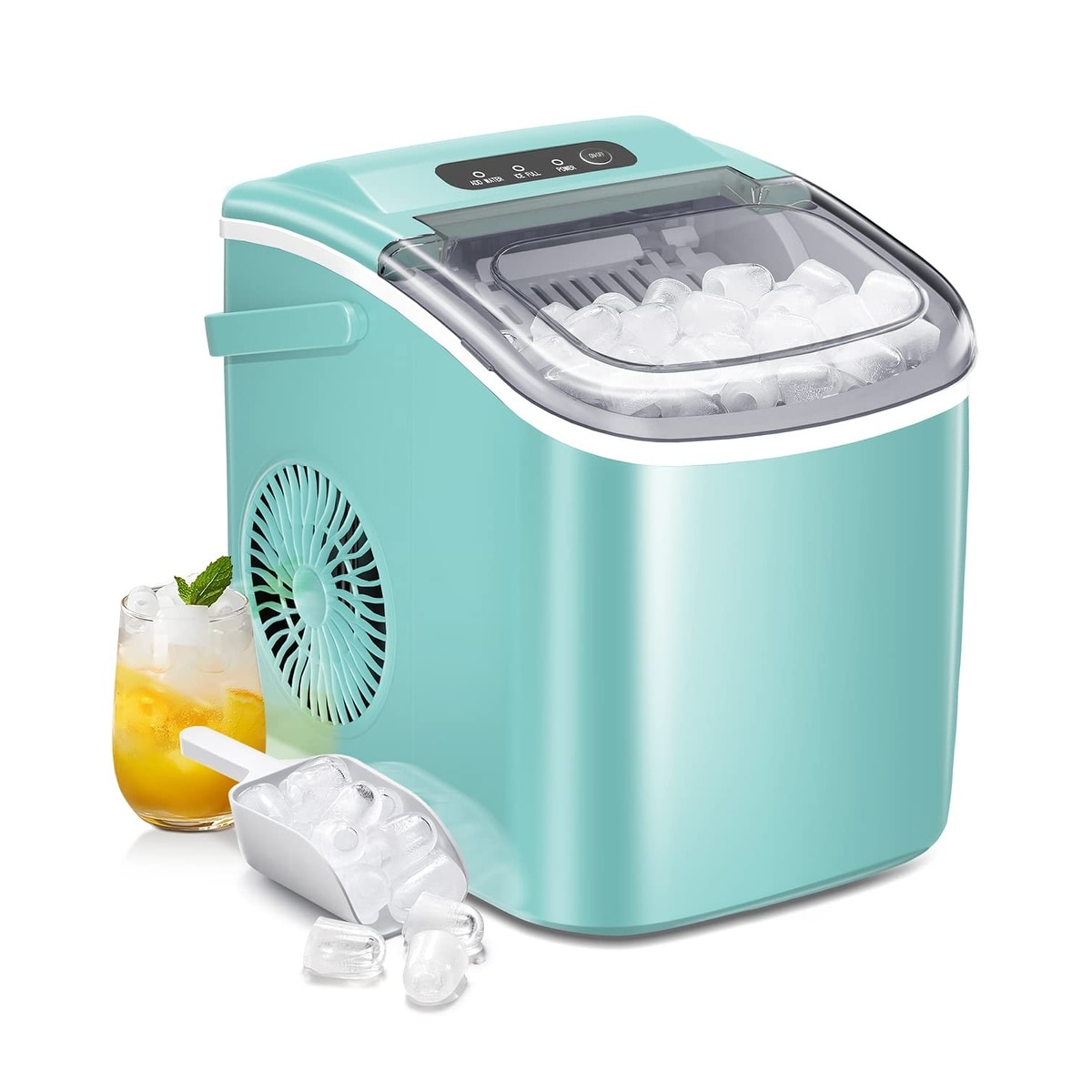 Ice Makers Countertop, Portable Ice Maker Machine with Handle,  Self-Cleaning Ice Maker, for Home/Office/Kitchen - On Sale - Bed Bath &  Beyond - 35665430