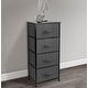 preview thumbnail 9 of 8, 4 Drawer Bedside Nightstand Chest Tower Bedroom Dresser Assorted Colors