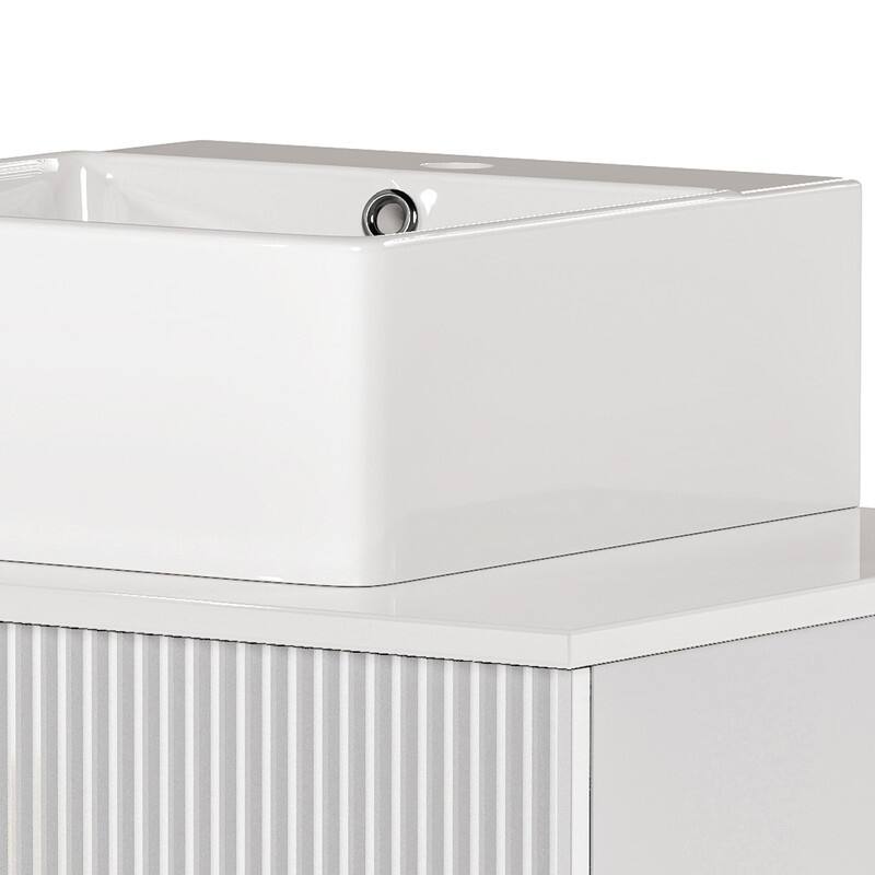 Moasis Single Bathroom Vanity with Ceramic Vessel Sink