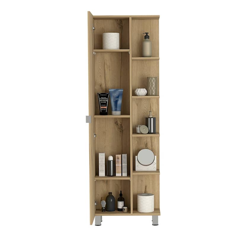 Corner Cabinet Womppi With Five Open Shelves