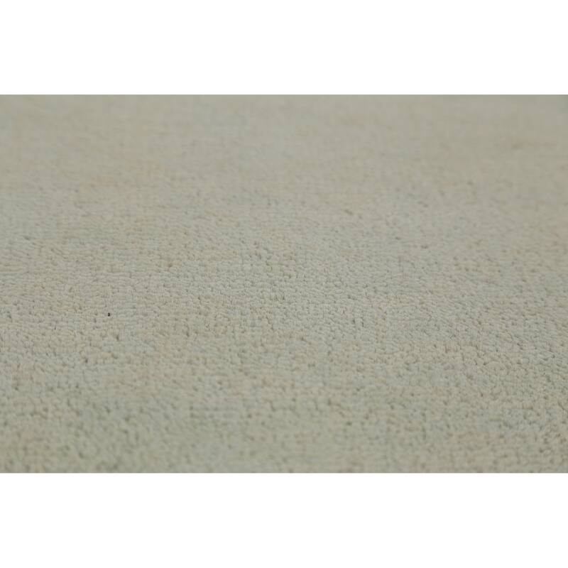 Hand Knotted Oriental 100% Wool Carpet Modern Solid Green Gabbeh Area Rug - 12' 7'' X 10' 1''