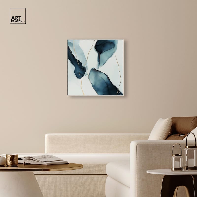 Cerulean Flow II Canvas by Art Remedy