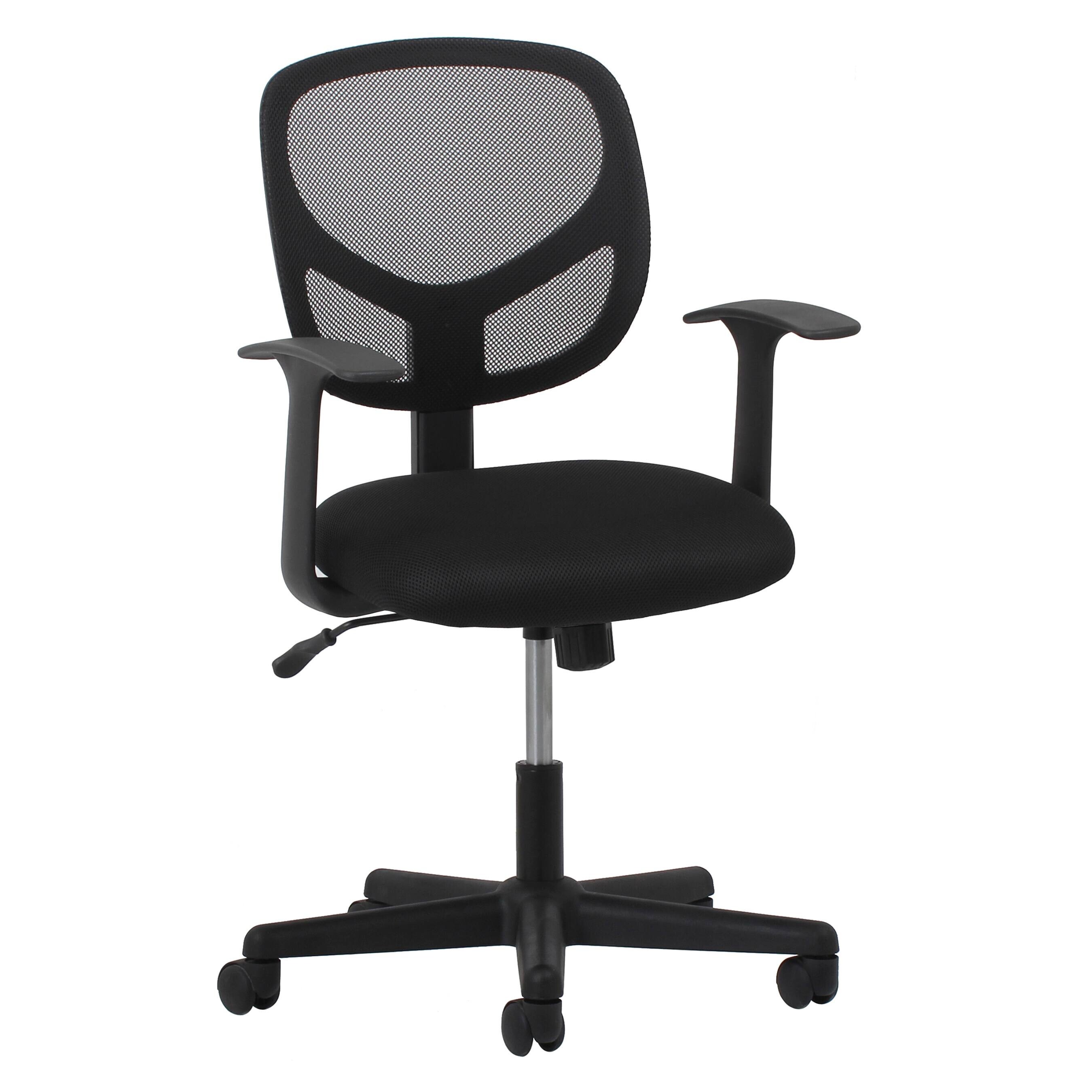 Essentials By Ofm Swivel Black Mesh Task Chair With Arms Overstock 12010912