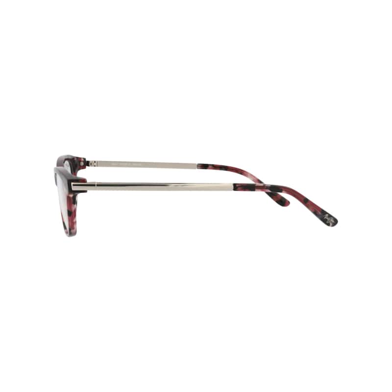 Maui Jim Round-Frame Acetate Optical Frames, Transparent Lens, Mauve Tortoise Frame
