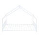 preview thumbnail 4 of 5, Full Size Metal House Bed, White