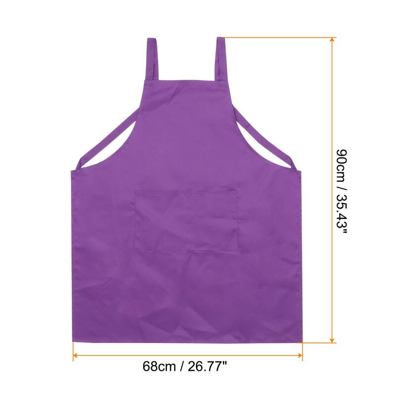 H Style Apron Kitchen Cooking Aprons Artist Painting Apron - Purple
