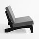 preview thumbnail 128 of 136, Outdoor Teak Wood Waterproof Armless Chair Loveseat with Cushions