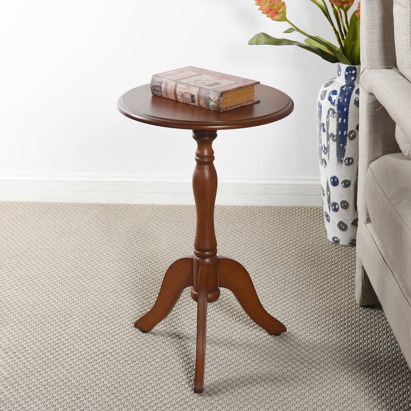 StyleCraft Harbor Breeze Round Pedestal Side Table