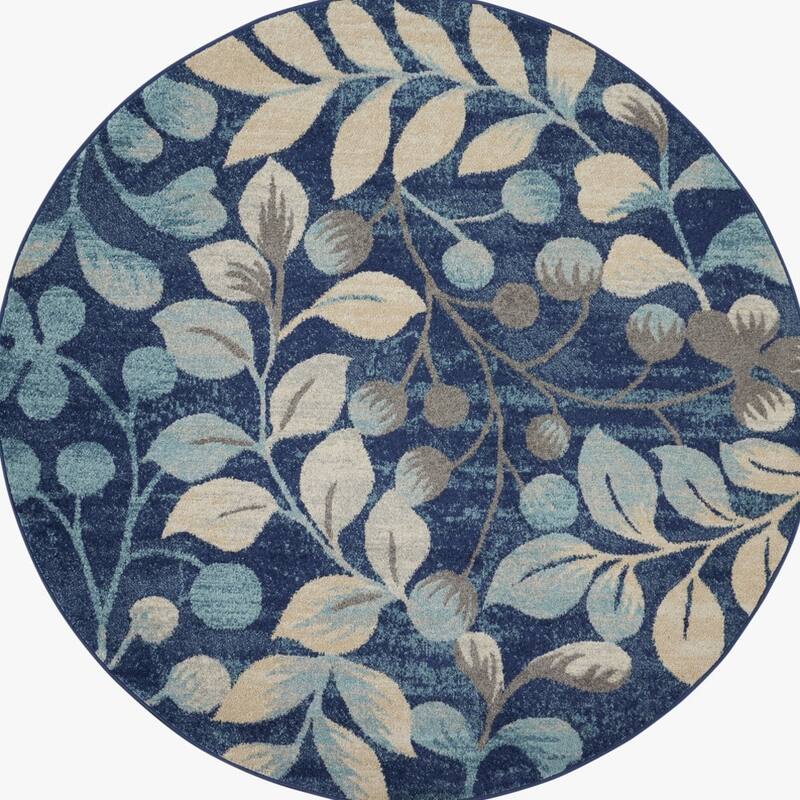 Gubig Power Loomed Geometric Stain Resistant Area Rug By HomeRoots - 63' X '63' X '0.5