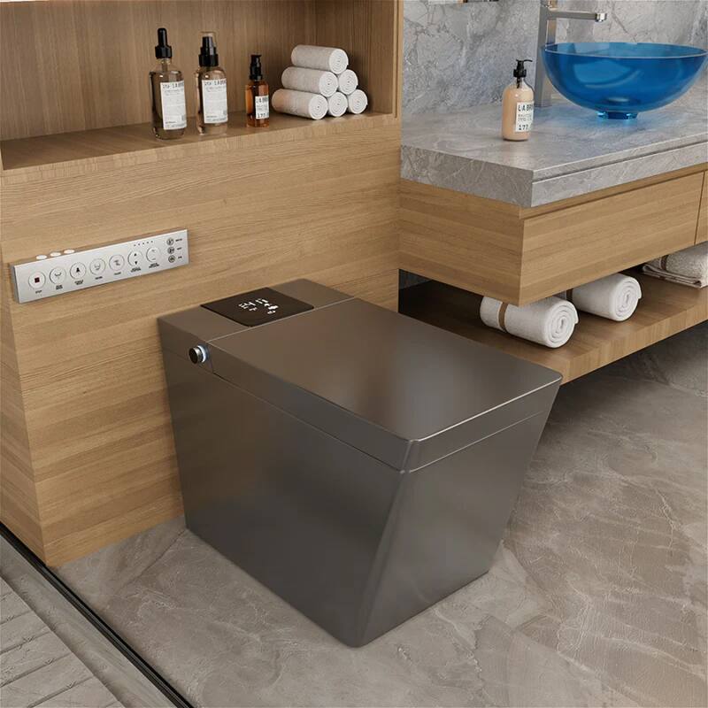 Giving Tree Smart Square One-Piece Floor Toilet with Remote Control and Automatic Cover - N/A