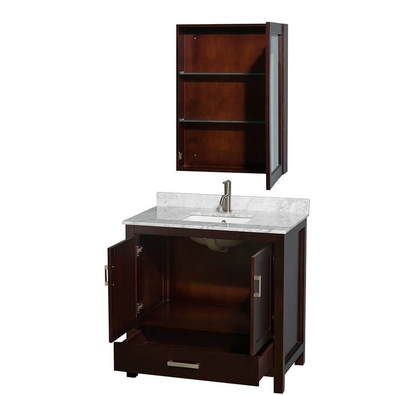 Wyndham Collection WCS141436SUNSMED Sheffield 36" Free Standing Single