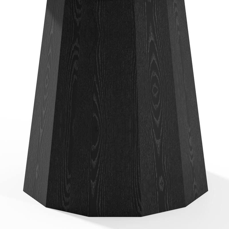 Solid Wood Round Dining Table Kitchen Table with Tabletop and Tapered Base for Living/Dining Room Coffee Office