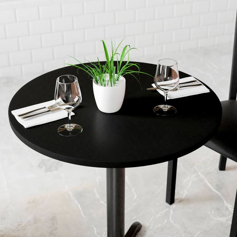 24'' Round Table Top with Reversible Laminate Top