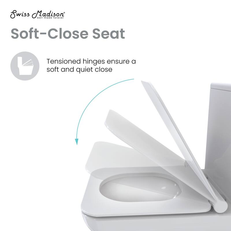 Swiss Madison SM-1T105 Concorde 1.28 GPF One Piece Elongated Toilet