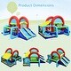 Inflatable Jumping Castle Bounce House with Dual Slides without Blower ...