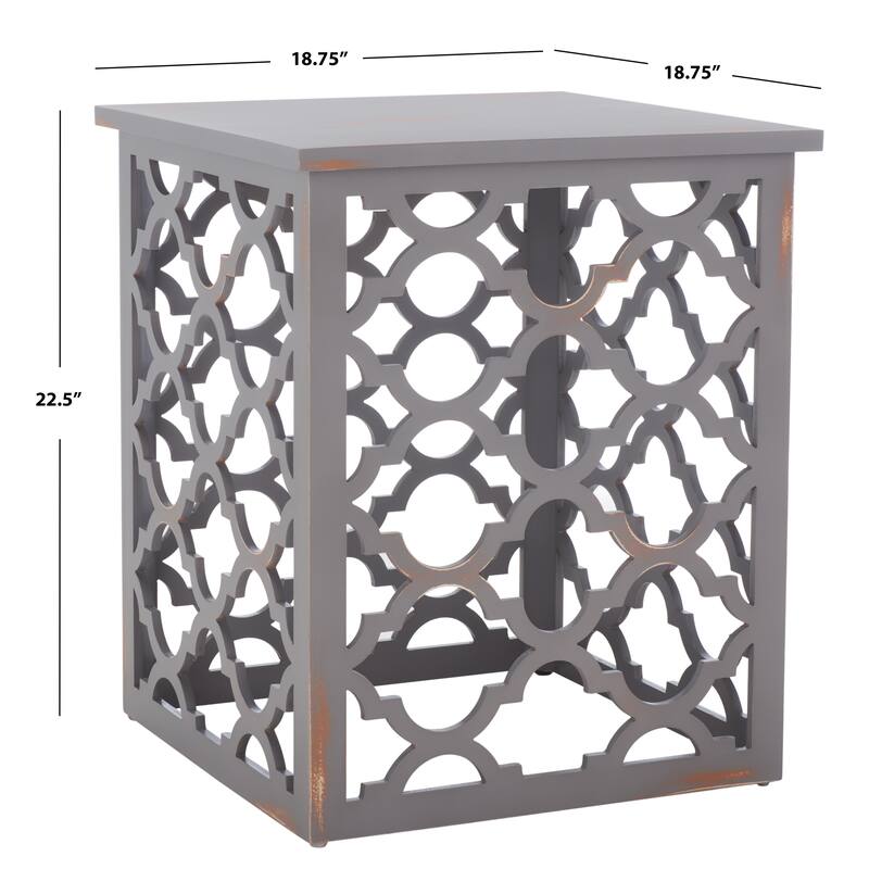 SAFAVIEH Asimina End Table - 19" W x 19" D x 23" H - 19Wx19Dx23H