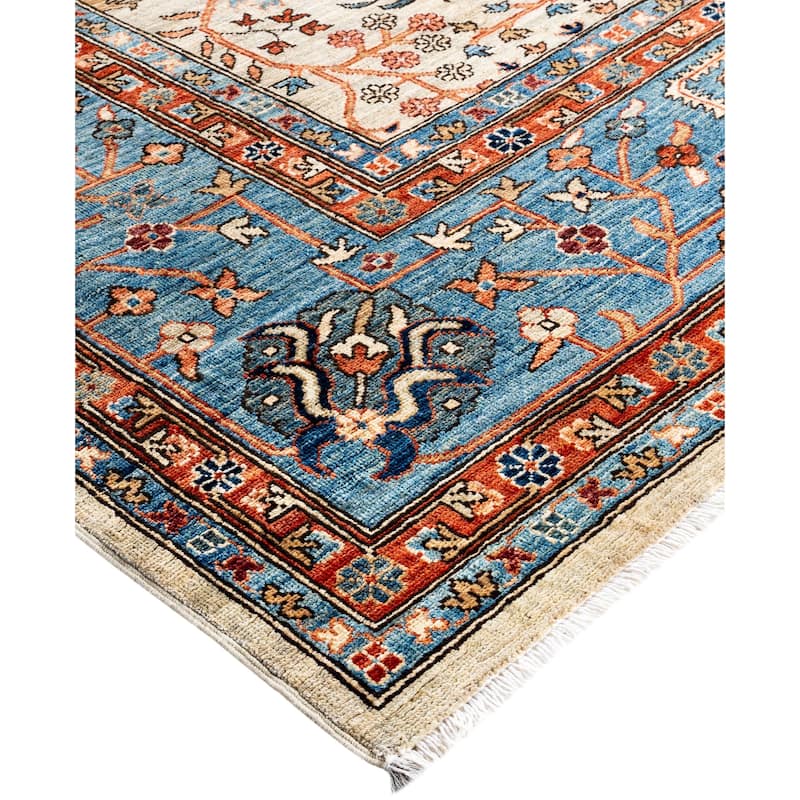 Serapi One-of-a-Kind Hand-Knotted Area Rug - Gray - 10' 0" x 13' 11"