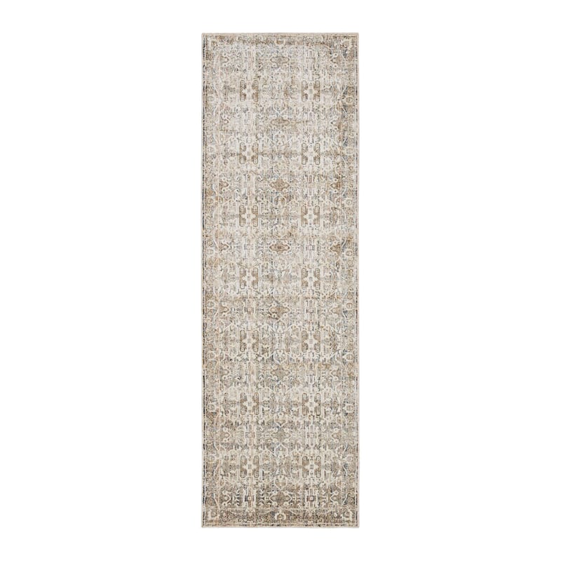 Karastan Bliss Ornamental Woven Area Rug - 2' 6" x 7' 10" - Grey