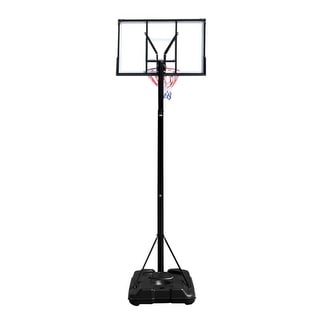 Portable and Removable Adult PC Transparent Backboard Basketball Stand - 43.31 x 29.53 x 6.69
