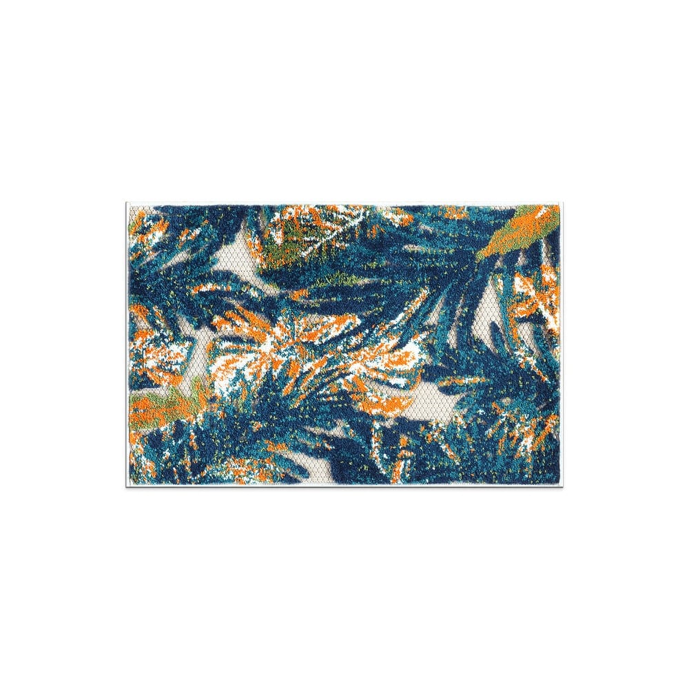 World Rug Gallery Floral Leaves Indoor/Outdoor Area Rug