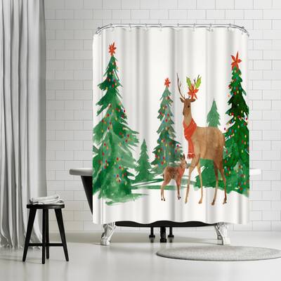 Celebration In The Forest By PI Holiday Collection - Shower Curtain