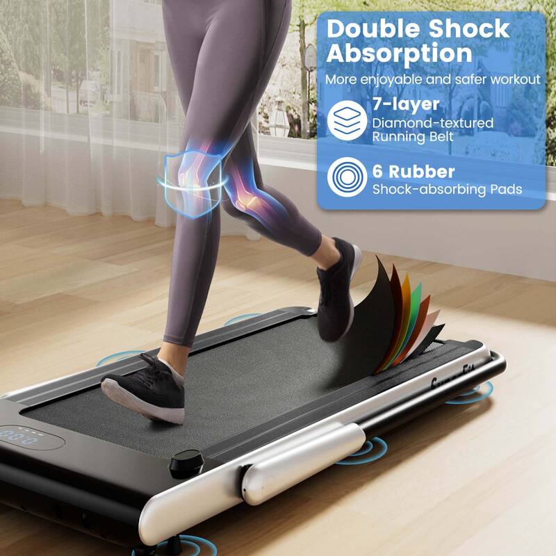 Superfit 3-in-1 Folding Treadmill with Smart Apps Remote Control LED - See Details