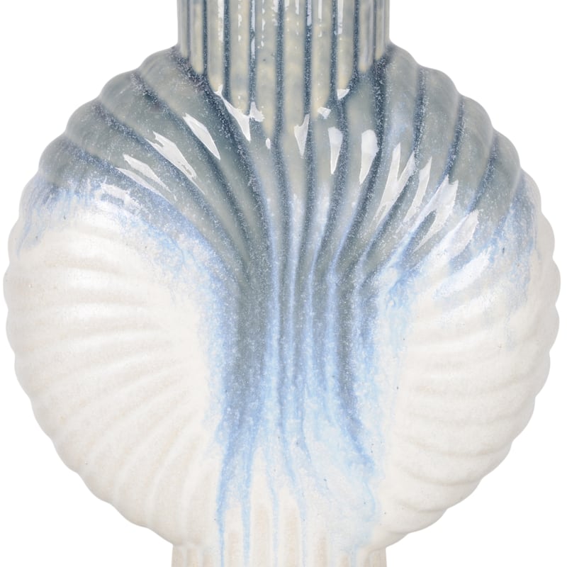 Ceramic Decorative Vase Gradient Glaze Capri Style Shell Design