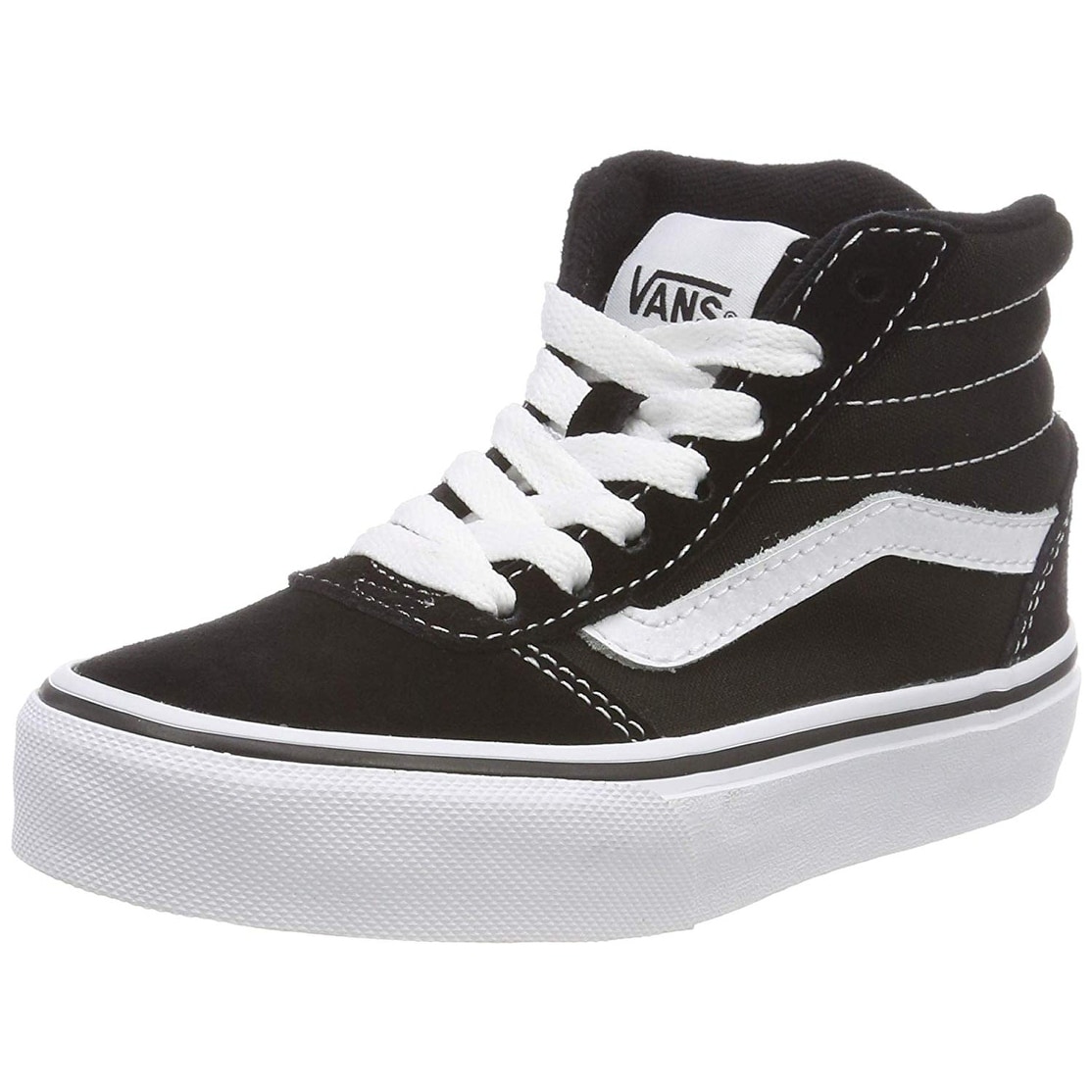 black and white vans size 6
