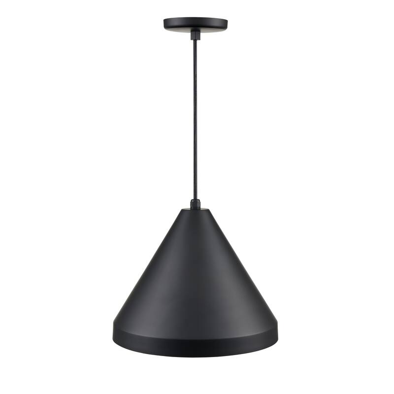 R Series 1-Light Cord Wide Cone Satin Black