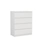 preview thumbnail 9 of 20, 4-Drawer Vanity Desk, Handleless Design, Suitable for Bedroom and Living Room