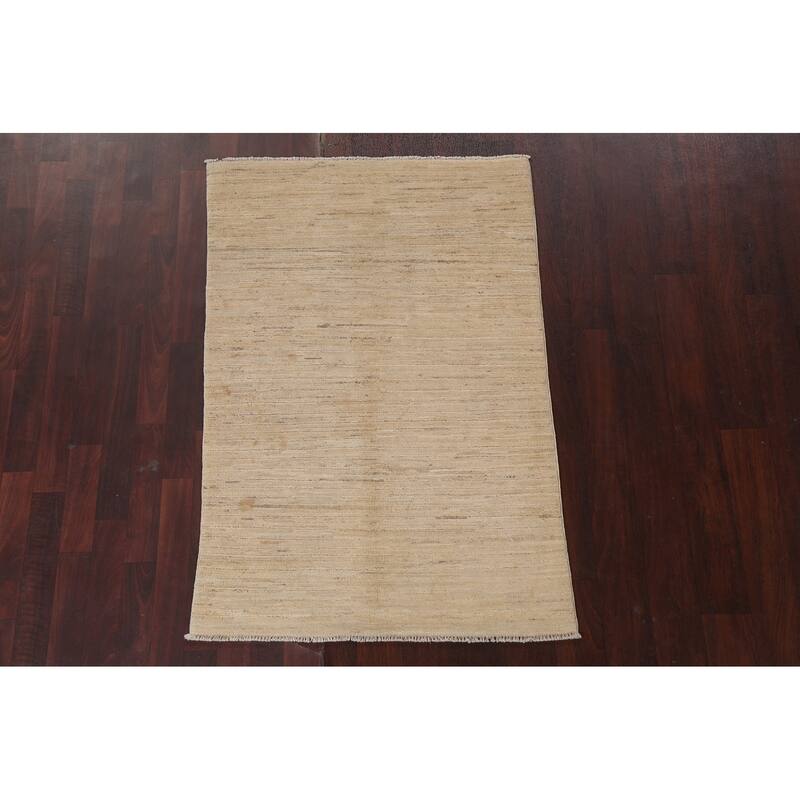 Contemporary Gabbeh Kashkoli Oriental Area Rug Handmade Wool Carpet - 3'3" x 4'10"