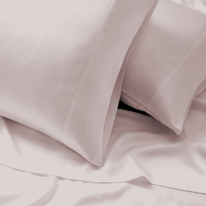 Silky Cooling Breathable 100% Tencel Sheets Set for Hot Sleepers, Cool Touch Bed Sheet