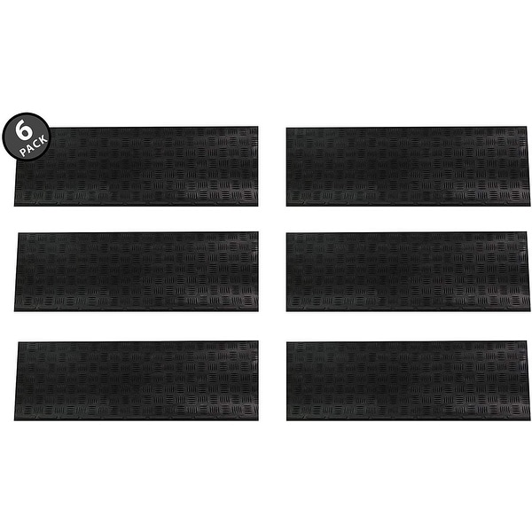 Rubber-Cal Azteca Indoor Outdoor Stair Treads Rubber Step Mats 9.75 by 29.75-in